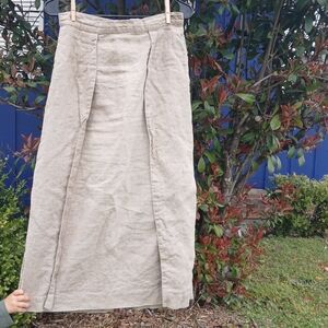 Handmade Linen Maxi Skirt Womens Size SMALL